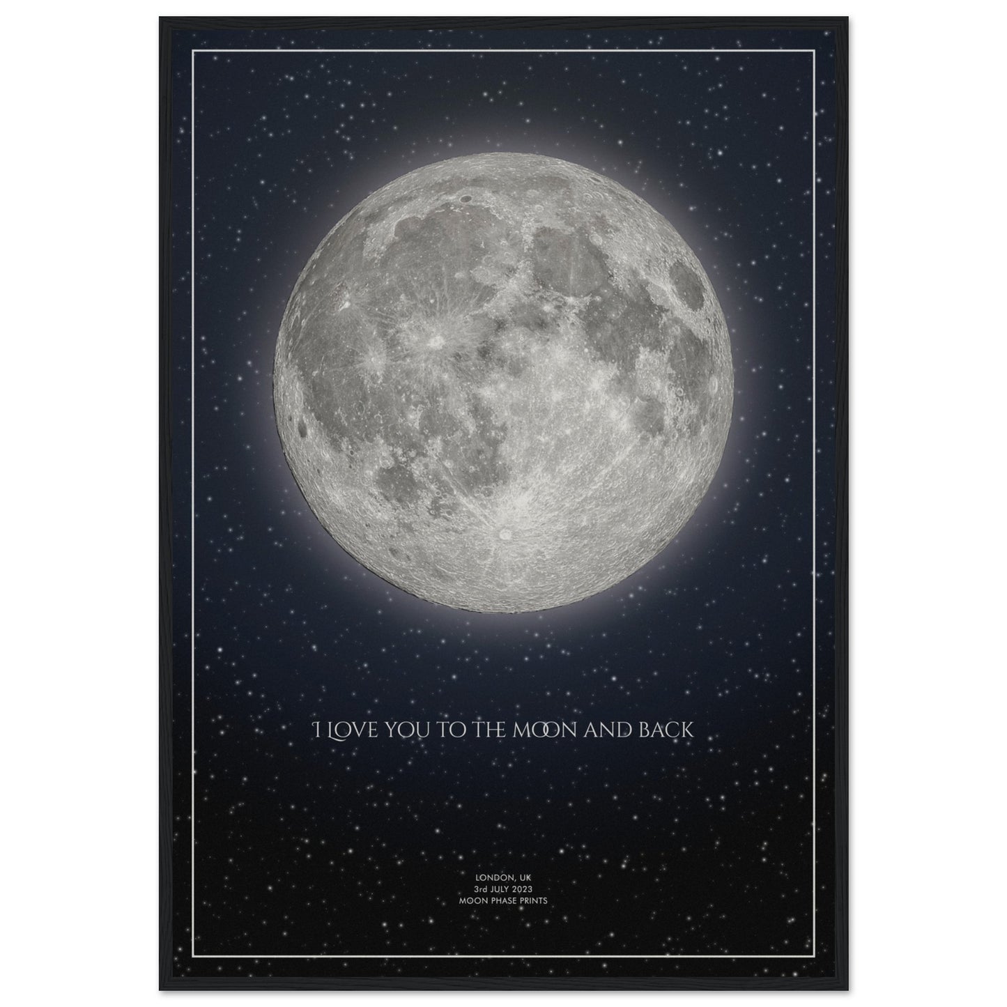 Moon Phase Framed Poster