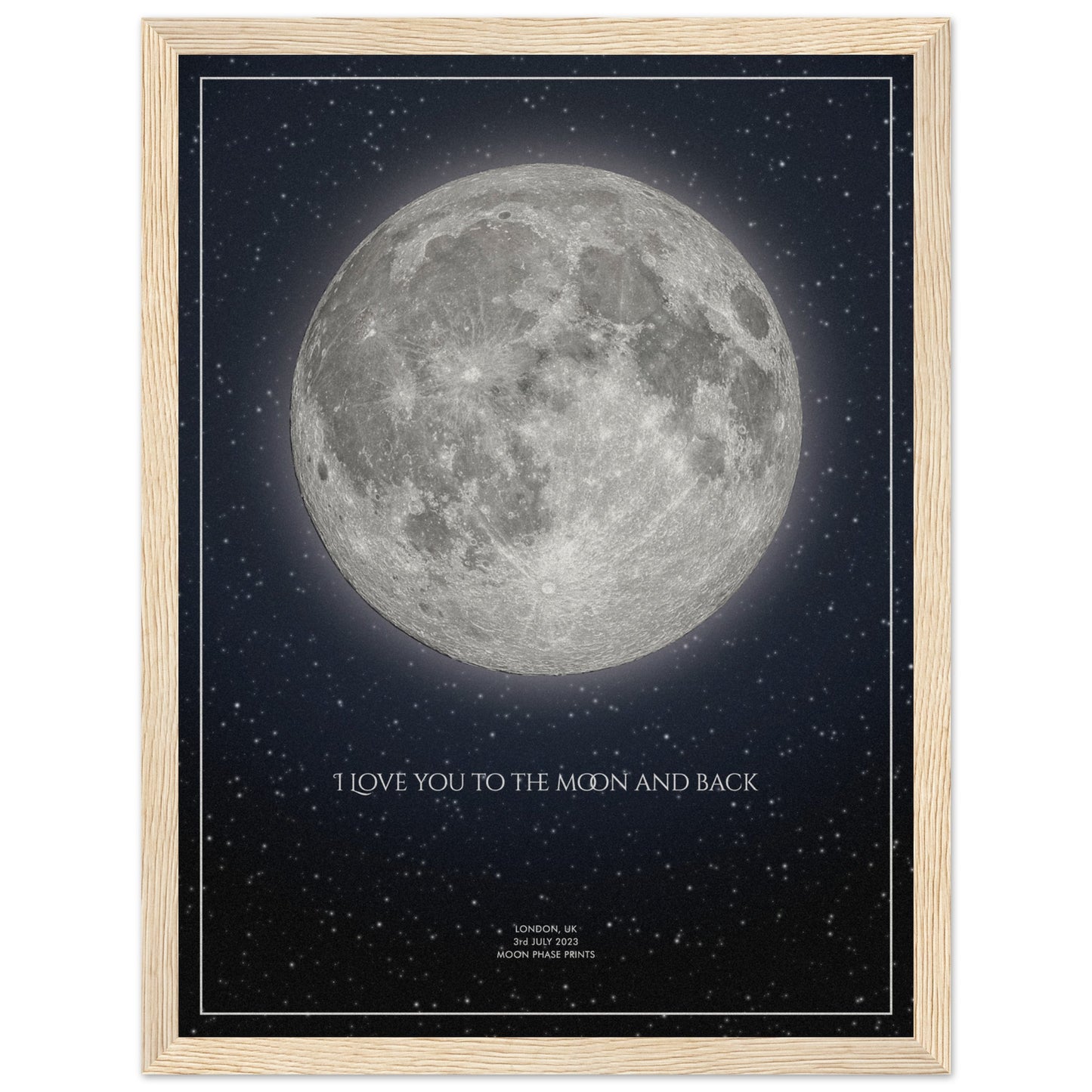 Moon Phase Framed Poster