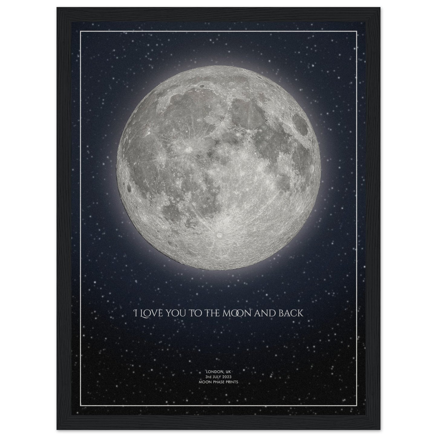 Moon Phase Framed Poster